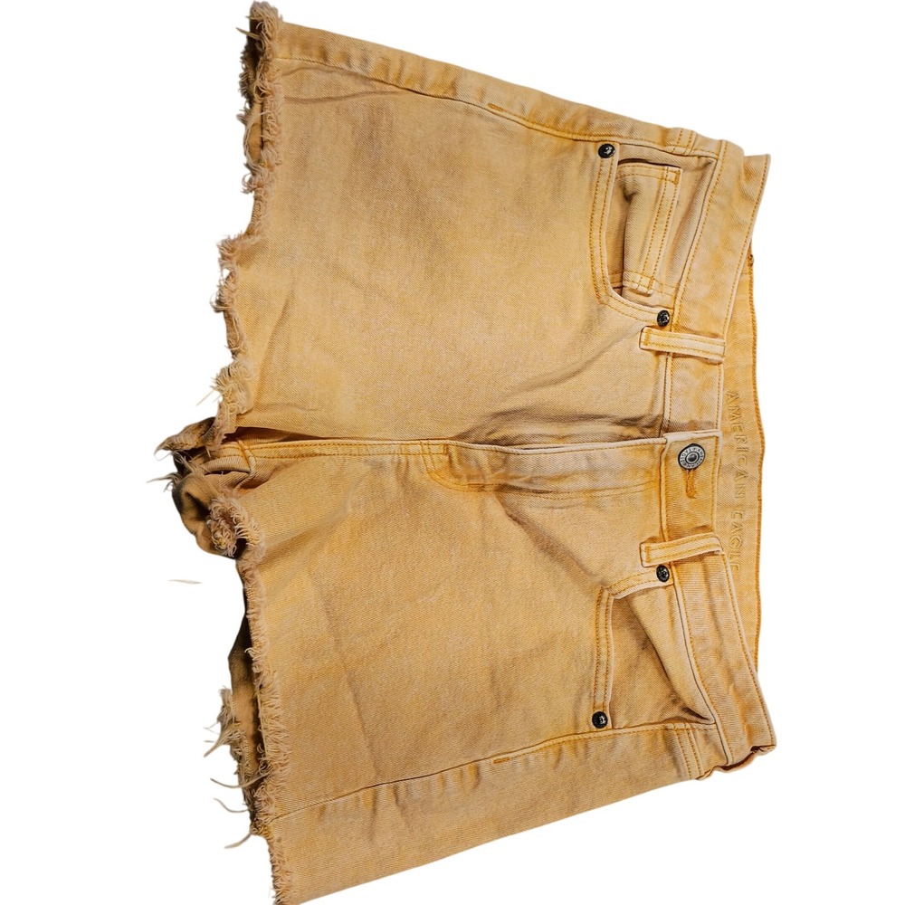 American Eagle Denim Shorts Women 8 Frayed Hem High Waisted Cutoffs